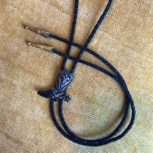 Cowboy boot bolo tie